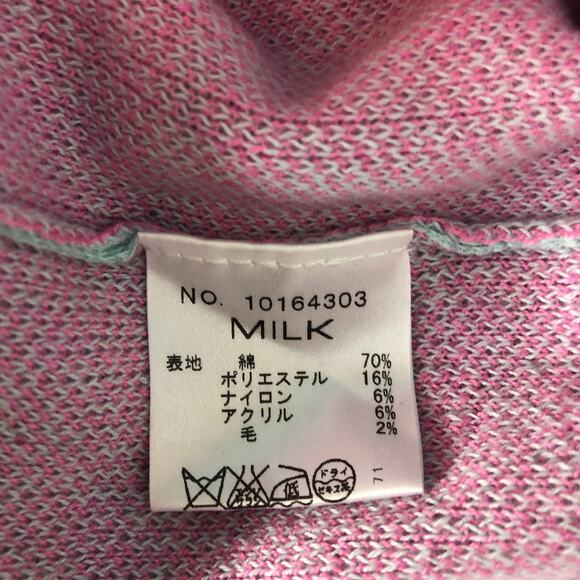 Milk Long Sleeve Pullover Crop Sweater - Picture 8 of 10